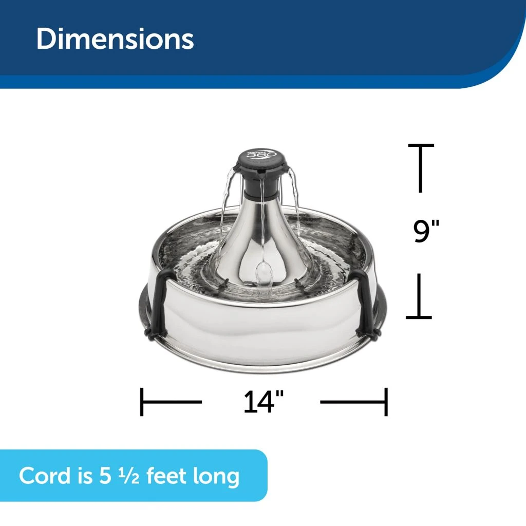PetSafe Drinkwell Dishwasher Safe Stainless Steel Multi-Pet Pet Fountain 8 PetSafe Drinkwell Dishwasher Safe Stainless Steel Multi-Pet Pet Fountain - Image 6