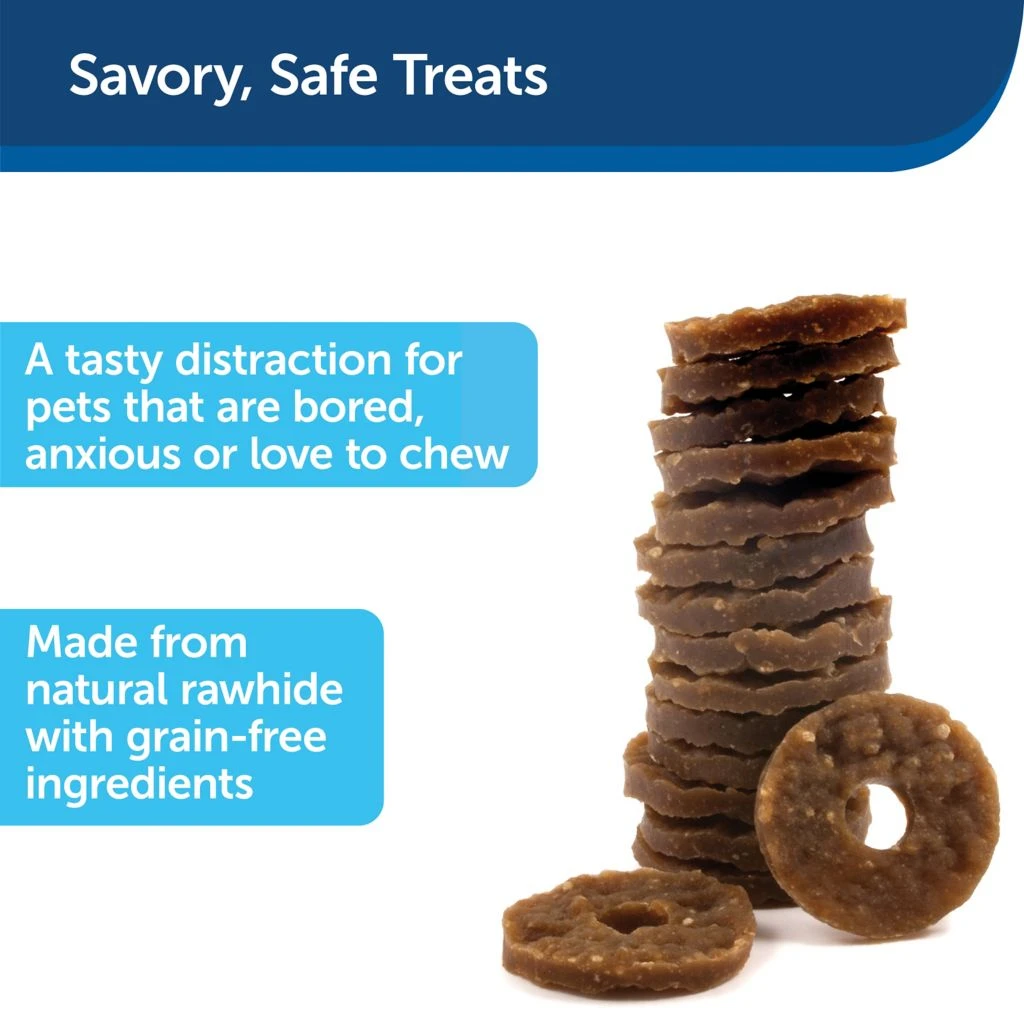 PetSafe Busy Buddy Original Rawhide Dog Chew Treat Ring Refills, Small 4 PetSafe Busy Buddy Original Rawhide Dog Chew Treat Ring Refills, Small - Image 2