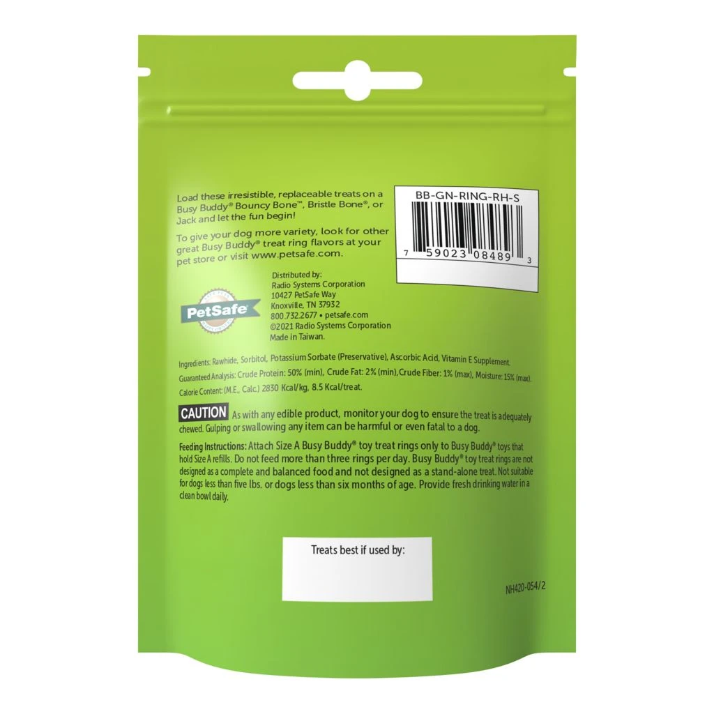 PetSafe Busy Buddy Original Rawhide Dog Chew Treat Ring Refills, Small 10 PetSafe Busy Buddy Original Rawhide Dog Chew Treat Ring Refills, Small - Image 8