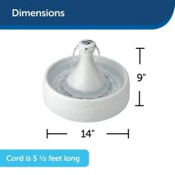 PetSafe Drinkwell 360 Dog and Cat Water Fountain, Plastic, 128 oz. 13 PetSafe Drinkwell 360 Dog and Cat Water Fountain, Plastic, 128 oz. -Deals PETSAFE Store 1136879 A4