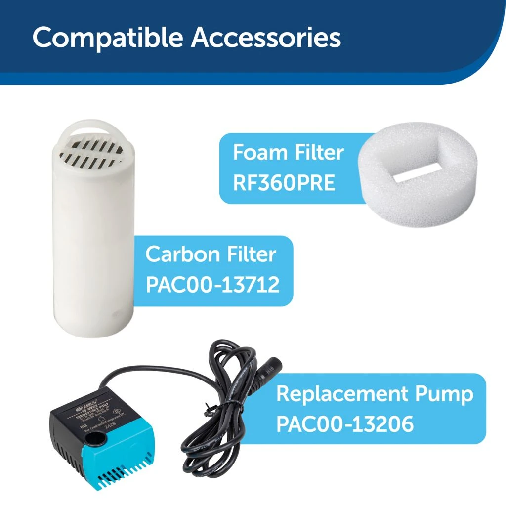 PetSafe Drinkwell 360 Dog and Cat Water Fountain, Plastic, 128 oz. 8 PetSafe Drinkwell 360 Dog and Cat Water Fountain, Plastic, 128 oz. - Image 6