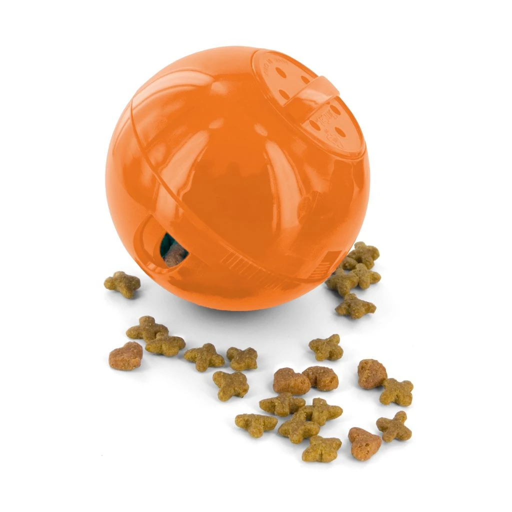 PetSafe SlimCat Feeder Ball Interactive Cat Toy, Orange 3 PetSafe SlimCat Feeder Ball Interactive Cat Toy, Orange