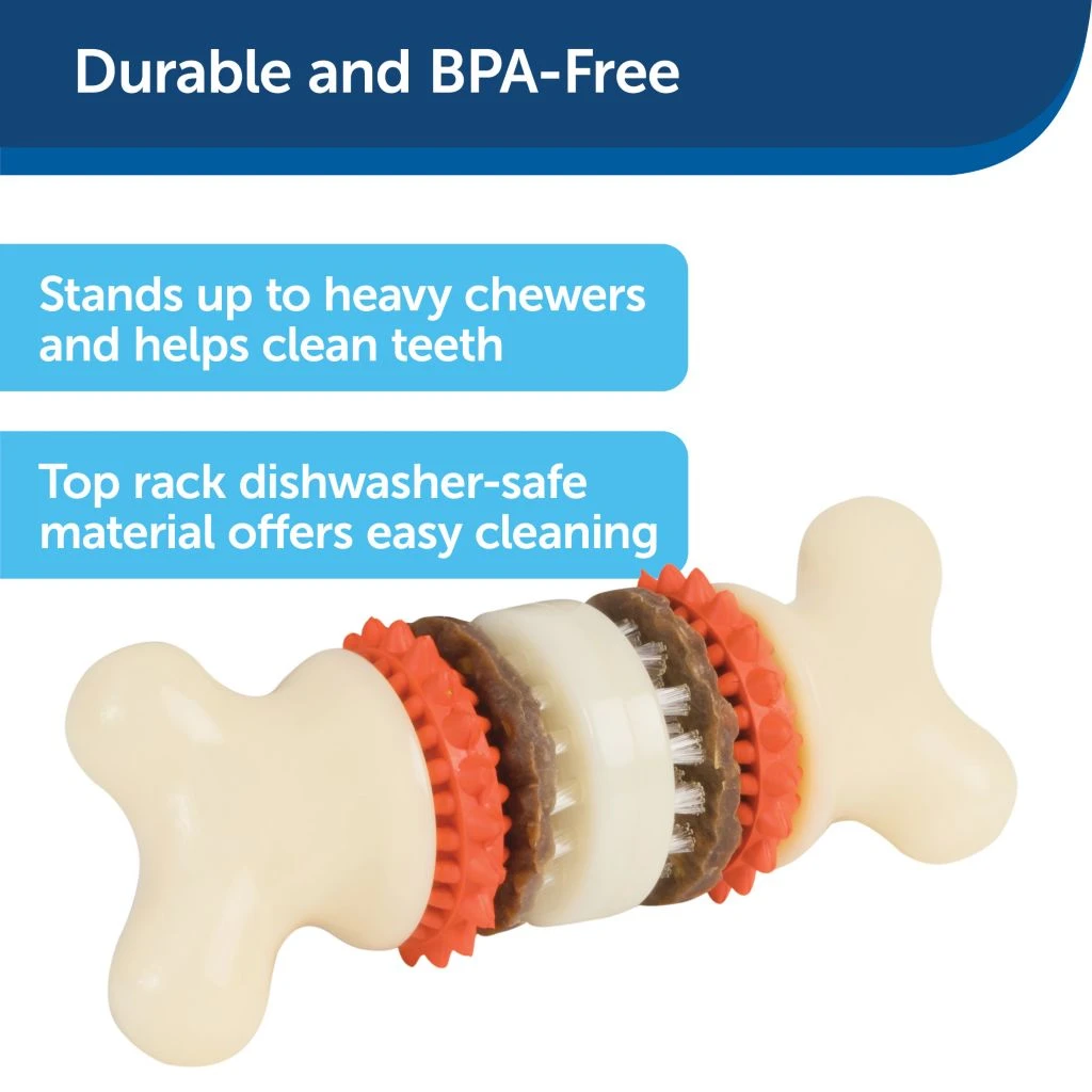 PetSafe Sportsmen Bristle Bone Dog Chew Toy, Medium 5 PetSafe Sportsmen Bristle Bone Dog Chew Toy, Medium - Image 3