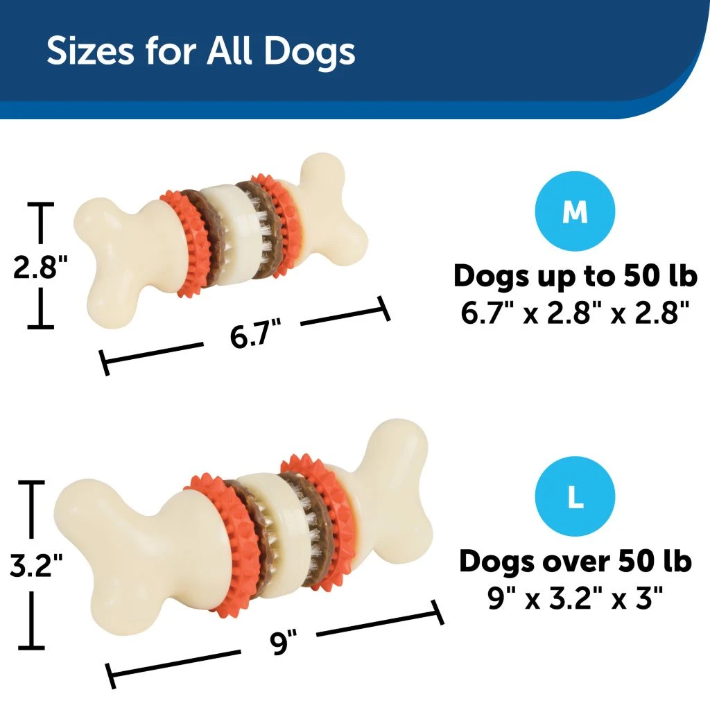 PetSafe Sportsmen Bristle Bone Dog Chew Toy, Medium 7 PetSafe Sportsmen Bristle Bone Dog Chew Toy, Medium - Image 5