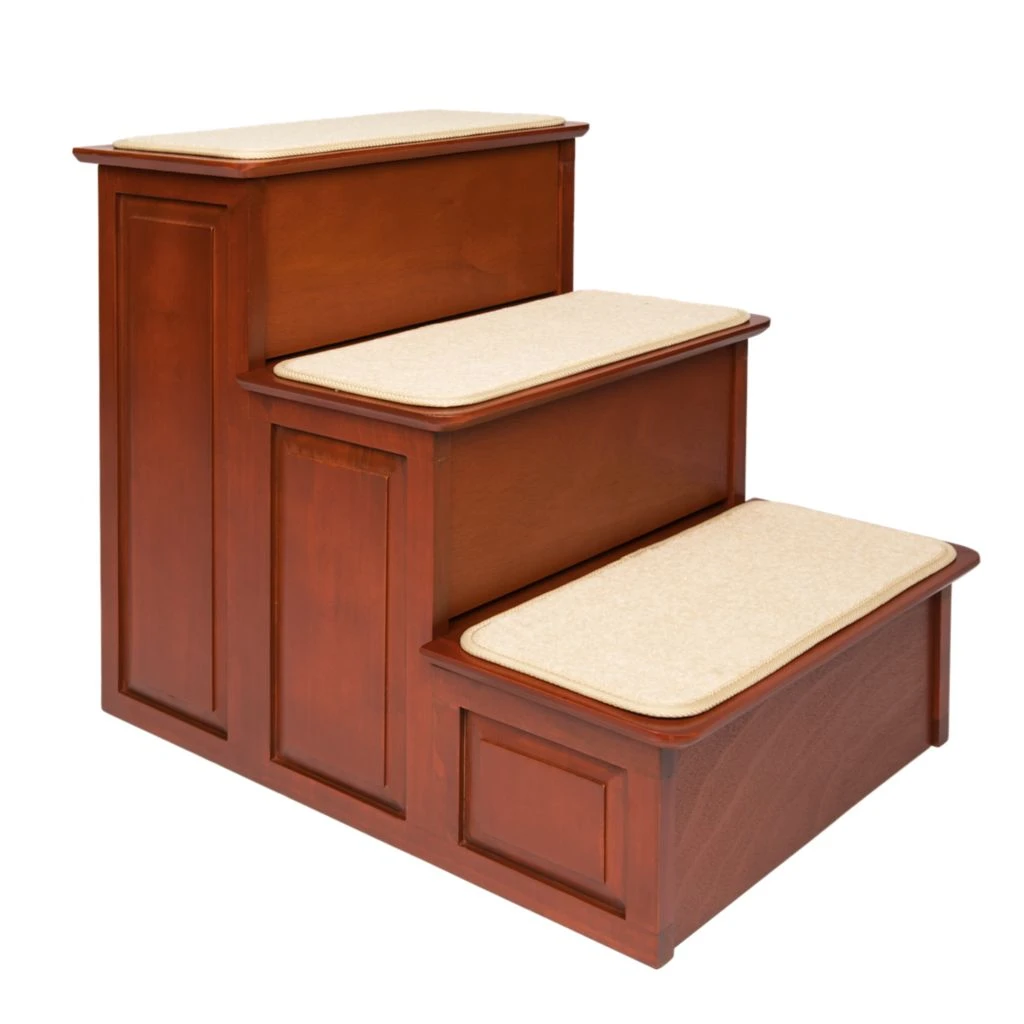 PetSafe CozyUp Wood Pet Steps, 3 Steps, 21 in High 4 PetSafe CozyUp Wood Pet Steps, 3 Steps, 21 in High - Image 2