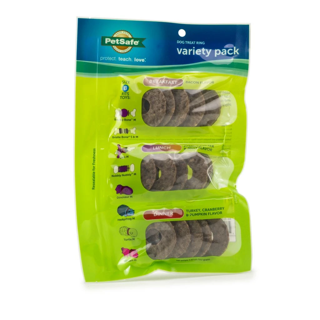 PetSafe Rawhide Treat Ring Refills, Breakfast, Lunch and Dinner, Variety Pack of Replacement Treats 10 PetSafe Rawhide Treat Ring Refills, Breakfast, Lunch and Dinner, Variety Pack of Replacement Treats - Image 8