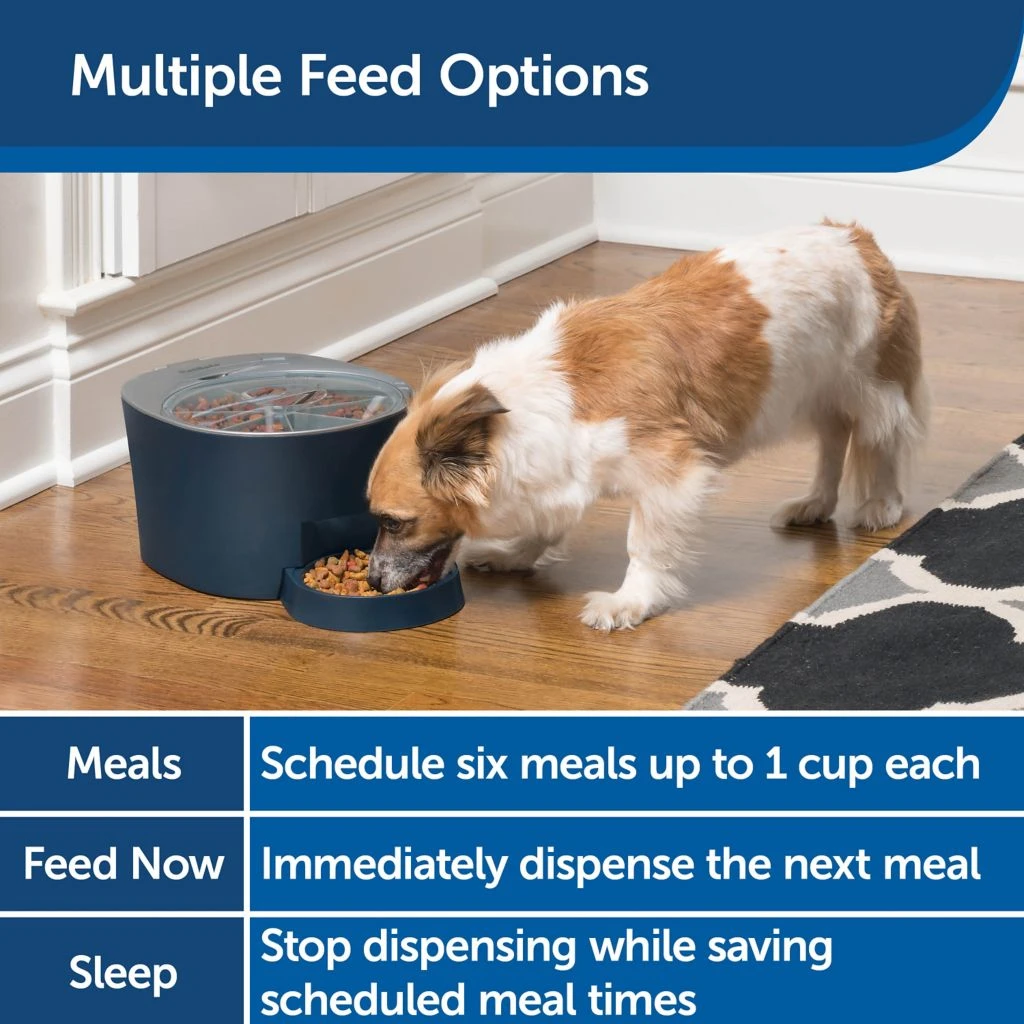 PetSafe 6 Meal Programmable Pet Food Dispenser, Automatic Dog and Cat Feeder - Dry Kibble or Semi-Moist Pet Food 8 PetSafe 6 Meal Programmable Pet Food Dispenser, Automatic Dog and Cat Feeder - Dry Kibble or Semi-Moist Pet Food - Image 6