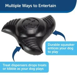 PetSafe Squeak 'N Treat Ninja Star Dog Chew Toy, Medium -Deals PETSAFE Store 1460326 A2