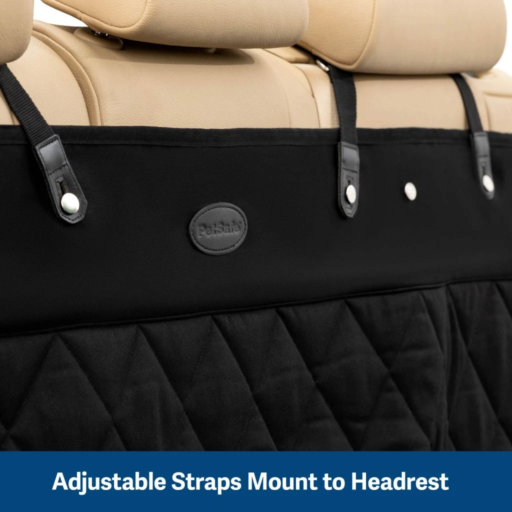 PetSafe Happy Ride Quilted Bench Seat Cover, Black 4 PetSafe Happy Ride Quilted Bench Seat Cover, Black - Image 2