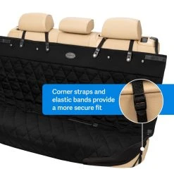 PetSafe Happy Ride Quilted Bench Seat Cover, Black 14 PetSafe Happy Ride Quilted Bench Seat Cover, Black -Deals PETSAFE Store 1923044 A3