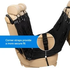 PetSafe Happy Ride Quilted Hammock Seat Cover, Black -Deals PETSAFE Store 1923045 A3